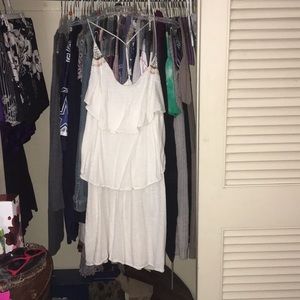 Cream Spaghetti strap dress